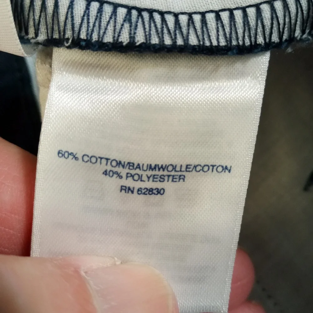 Lands End Boys Navy‎ Iron Knees Blend Chino Pants Size 20 524761 Flat Front New